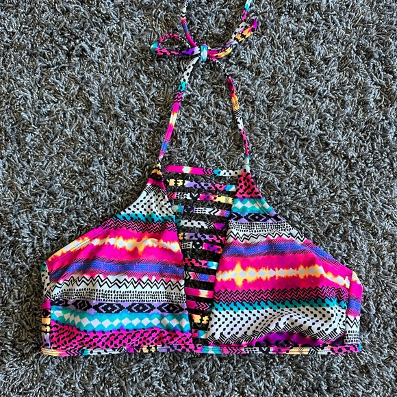 A Neck bathing suit top - Picture 1 of 2